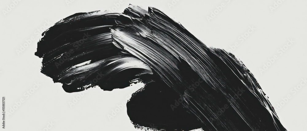 Poster Artistic brush strokes overlay texture creating a unique design and visual interest