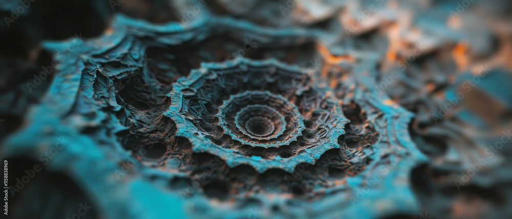 Poster intricate mandala patterns create a serene background in vibrant colors for creative projects