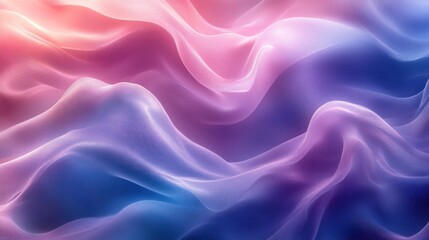 Fototapeta premium Abstract flowing waves in pink and blue.