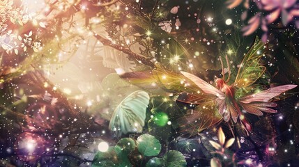 Fototapeta premium Photoshop fairy texture overlay fantasy background