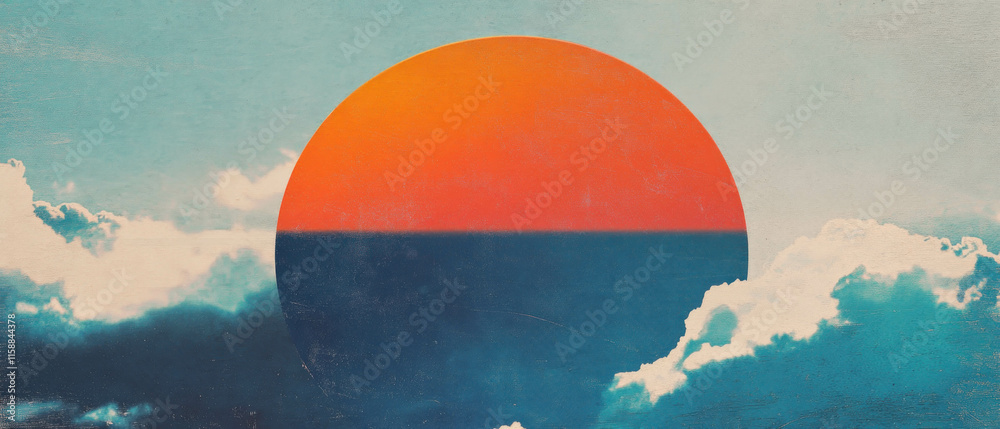 Aufkleber bright sun rays overlay creating a vibrant atmosphere with deep colors and contrasts