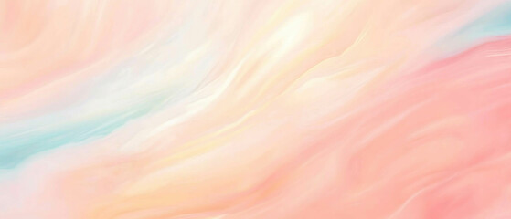 Pastel watercolor swirls create a serene and colorful background with soft lighting