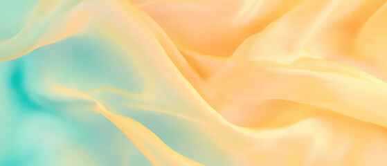 Obraz premium Smooth silk fabric texture in vibrant colors with a hyper-realistic painting style