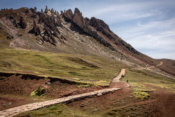Palcoyo Rocky mounains in Peru