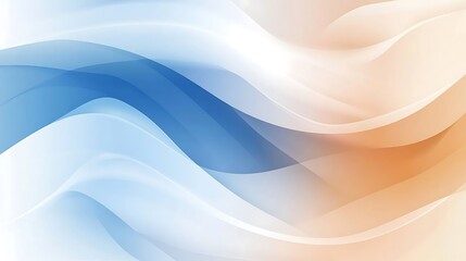 Abstract Blue and Orange Wave Background