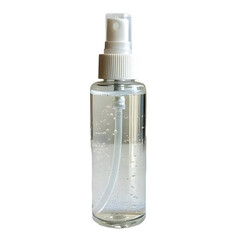 Spray Bottle with White Cap Isolated on Transparent PNG Background for Product Designs  
