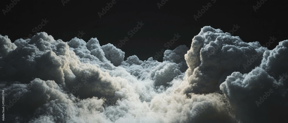 Aufkleber Dreamy abstract background featuring soft, flowing clouds in a three-dimensional appearance