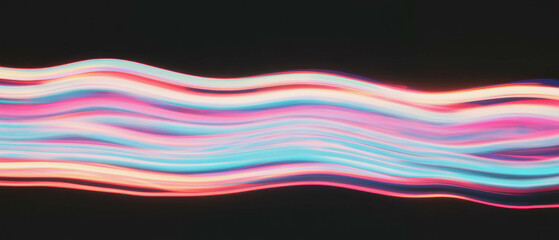 Vivid glowing neon lines creating a mesmerizing effect on a dark backdrop for dynamic aesthetics