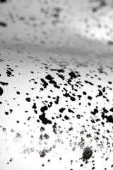 Silver and White Speckled Spots and Dots abstract Background