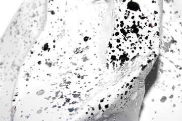 Silver and White Speckled Spots and Dots abstract Background