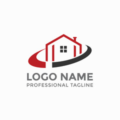 Fototapeta premium Home Logo design concept fully editable vector template