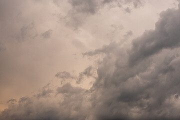 dark clouds in the sky