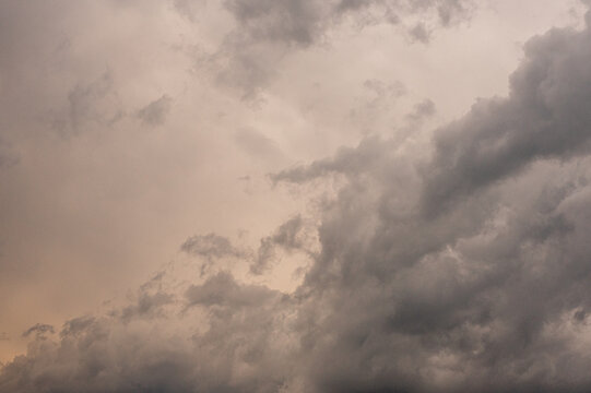 dark clouds in the sky