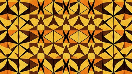 Abstract Geometric Pattern in Warm Tones 