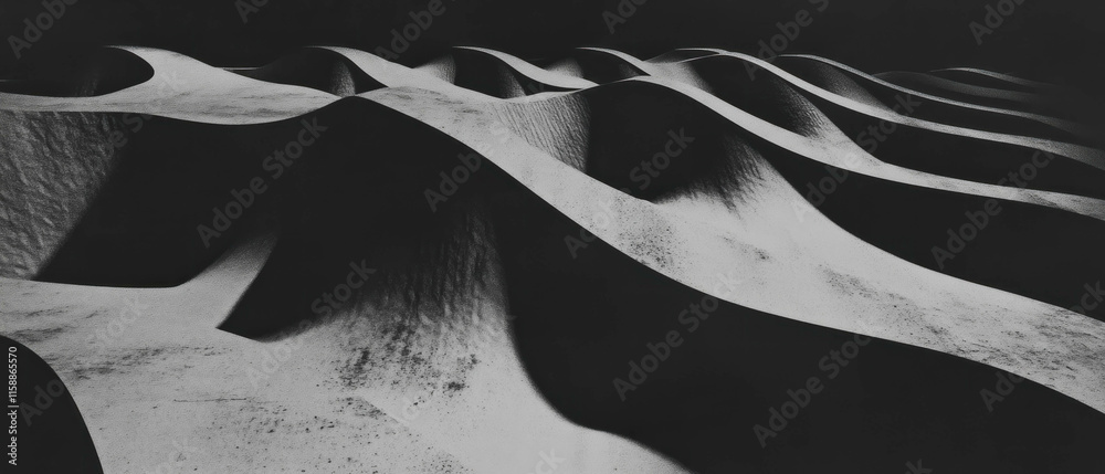 Poster Cinematic pattern texture created by layered dark and light paper forms