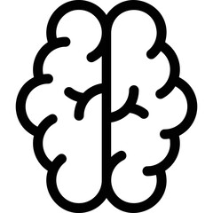 simple vector icon brain
