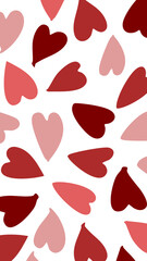 Charming heart pattern with hand-drawn style. A lovely printable background for Valentine's Day, weddings, or Mother's Day projects and decorations.