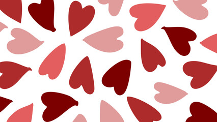 Adorable hand-drawn heart pattern, perfect for Valentine's Day, weddings, or Mother's Day. Ideal as a printable background for cards, banners, or creative designs.