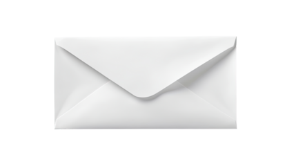 Postal envelope  isolated on white transparent background