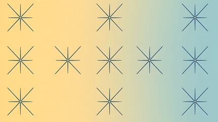 Serene Starburst Pattern: A calming gradient background featuring a repeating pattern of elegant starburst motifs. Perfect for adding a touch of sophistication to your designs. 