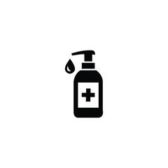 Hand sanitizer icon. Vector icon isolated on white background.