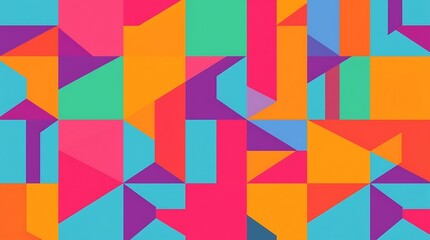 Vibrant Geometric Abstract Pattern 