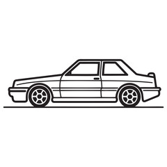 Car. monochrome icon on a white background