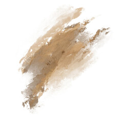 Abstract dynamic watercolor dirty sand color spot on transparent background in watercolor technique for postcards, websites, invitations, flyers, packaging products, patterns, any composition.