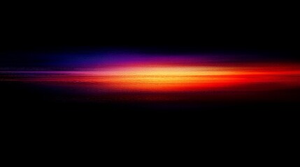 Vibrant sunset in horizon, colorful sky at dusk, serene twilight glow, tranquil evening light display, stunning natural gradient