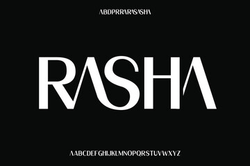 Fototapeta premium Display alphabet font vector design suitable for headline, poster, logo, magazine and many more