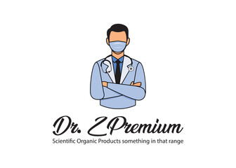 Fototapeta premium Men Doctor Logo 