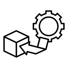 Fototapeta premium Logistic Management Icon