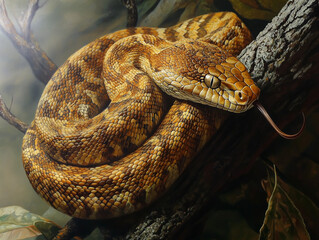 close up of a snake