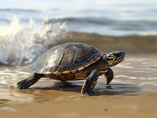 turtle on the beach