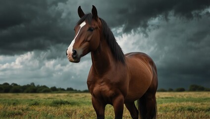 horse in the field