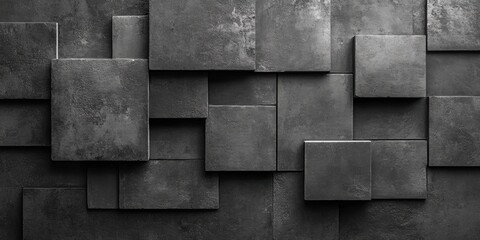 Abstract geometric dark gray texture digital artwork contemporary design studio environment high resolution viewpoint