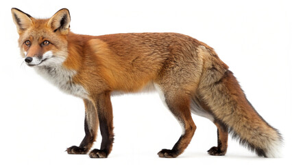 Fototapeta premium red fox vulpes 4 years old standing
