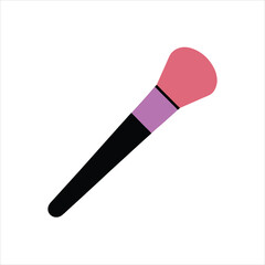 : Stylish Make up Brush Vector Illustration on White Background