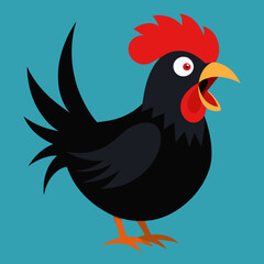 angry chicken illustration