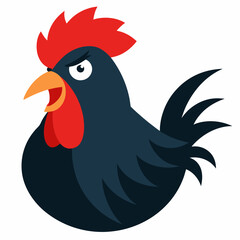 angry chicken illustration