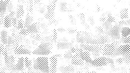 Vector abstract halftone texture effect. Abstract monochrome halftone background. Wide vector illustration
