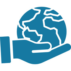 Obraz premium Artificial noosphere, biosphereology, global brain icon