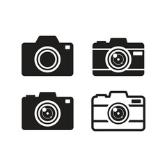 Photo camera icons. Photo camera icon vector design illustration. Photo camera simple sign. Photo camera logo vector.