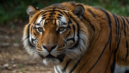 Fototapeta premium tiger in the zoo