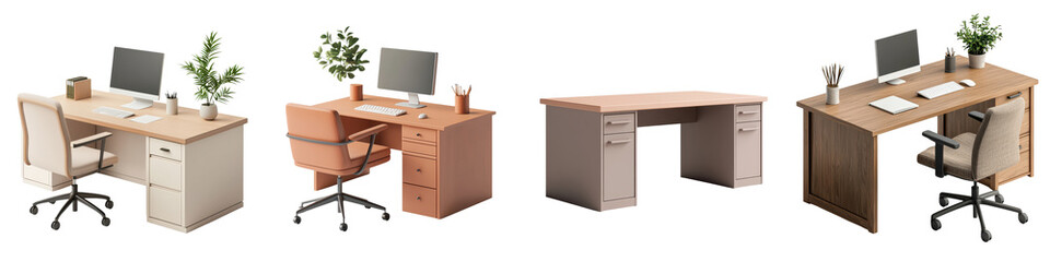 Efficient and Organized Workspaces for Professional Productivity Sleek Desks Ergonomic Chairs and Modern Decor to Enhance Focus and in the Office Environment