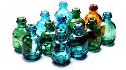 colourful minitature bottles