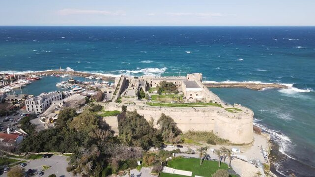 Drone View of the Historical Castle