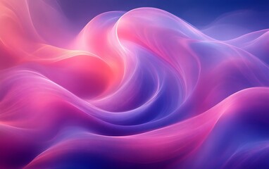 Obraz premium Abstract swirling pink and blue light waves.