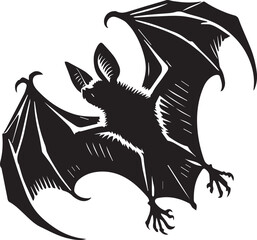 Bat with wings