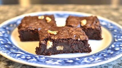 Delicious gluten-free brownies, rich in flavor, offering a perfect treat for those with dietary restrictions, made with high-quality ingredients and perfect texture.